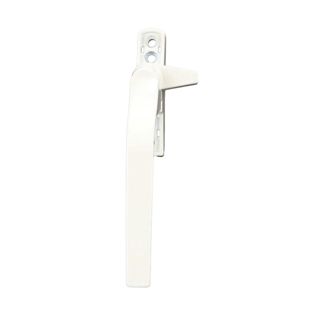 Rotating Movement Handle Secure Closing White Aluminum Alloy