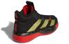 Adidas Pro Next J Mid top Children's Basketball Shoes Black Gold Red 2019 Children Aged 3 7 Years Old FV4718