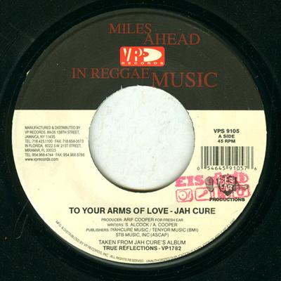 7-Zoll Schallplatte JAH CURE - In Deine Arme der Liebe VPS9105 VP Records 2007 US Reggae, Ska & Dub Gebraucht