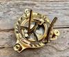 Nautical compass | vintage compass | steampunk | brass compass | engraved compass