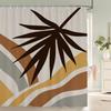 Nordic Abstract Art Boho Shower Curtain Waterproof Polyester Bath Curtains Tropical Leaves Palm Curtains For Bathroom Decor