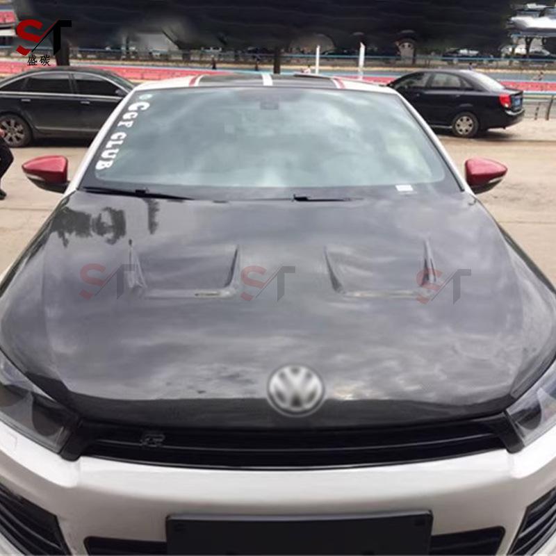 Volkswagen Scirocco Carbon Fiber Front Hood Modification Kit