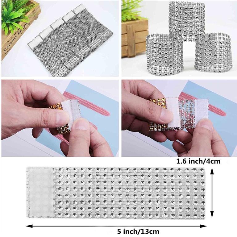 STRASSED NAPKIN HOLDER FOR HOLIDAYS WEDDING DINNERS NAPKIN HOLDER Fabric Napkin Holder Cloth Napkin Ring