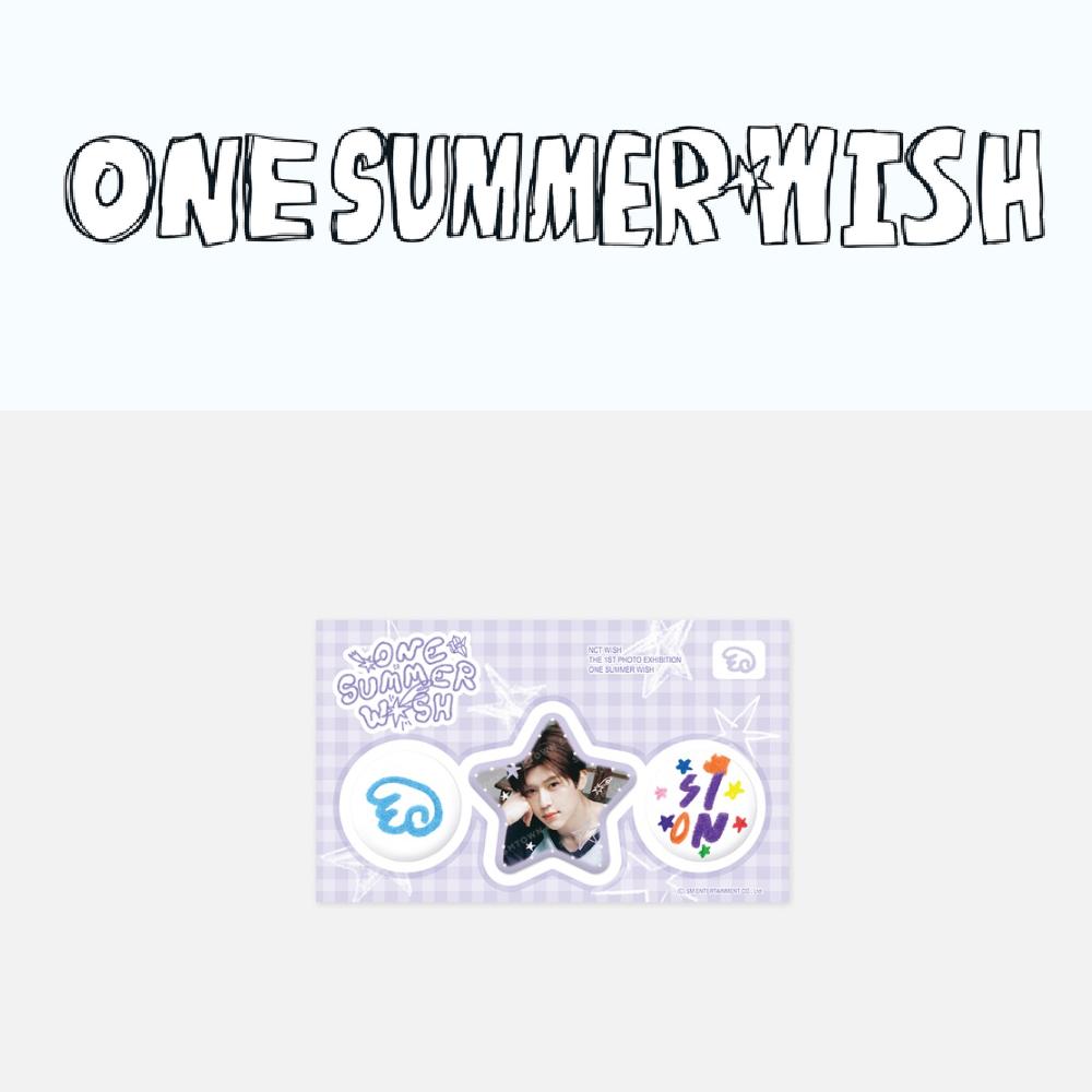 

Предварительный заказ NCT WISH Первая фотовыставка ONE SUMMER WISH Набор значков SION