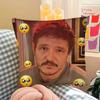 1Pc Funny P-Pedro Pascal M-Mood M-Meme Pillow Case Fashion Square Pillowcase Bedroom Sofa Room Ins Decoration Leisure