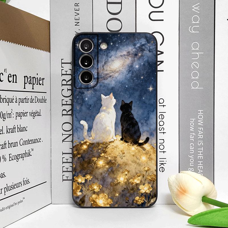 Funny Cute Cat Cartoon Pattern Phone Case for Samsung Galaxy A56 A14 A55 A16 A54 A36 A53 A52 A51 A50 A72 Shockproof Soft Covers