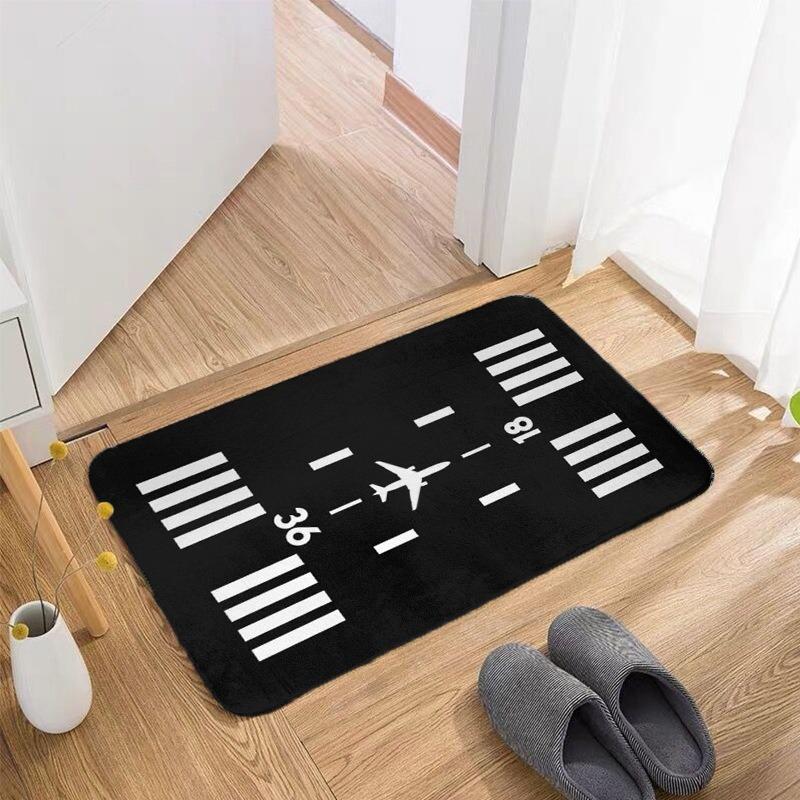 Modern Airport Runway Printed Pattern Welcome Rug Living Room Bedroom Entrance Doormat Kitchen Front Door Mats Non-slip Rug