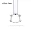 Supporto per Palo Faro da Giardino con Sensore Solare Integrato Hongchou
