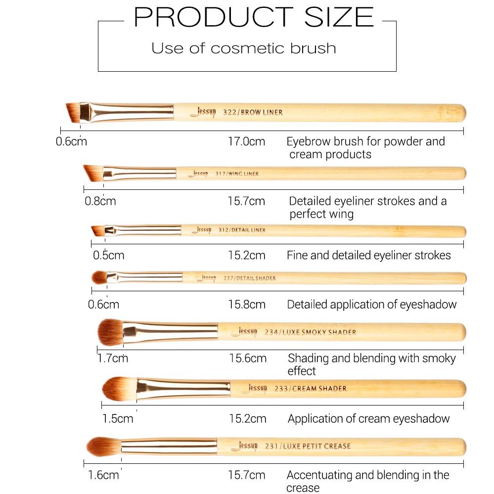 Jessup Marke 25 stücke Schönheit Bambus Professionelle Make-Up Pinsel Set Make-up Pinsel Tools kit Foundation Puder Rouge Eye Shader