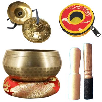 OnlyTime of Singing Bowl Tinsha Cushion Stick Beginner Beginner Tibetan Bell Pouch Musical Instrument Buddhist Equipment Healing Goods Yoga