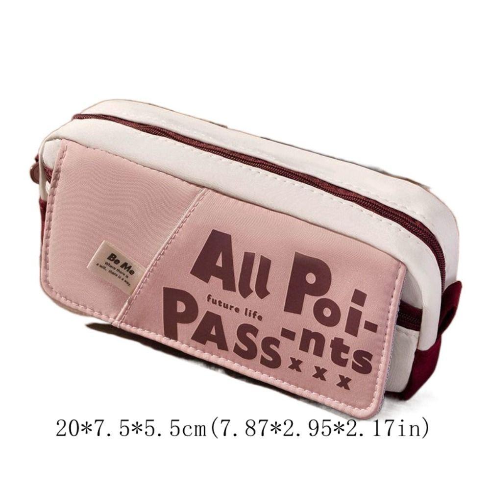 Retro Graffiti Candy Colored Pencil Bag Dopamine Pencil Case Stationery Storage Bag  Boy/Girl
