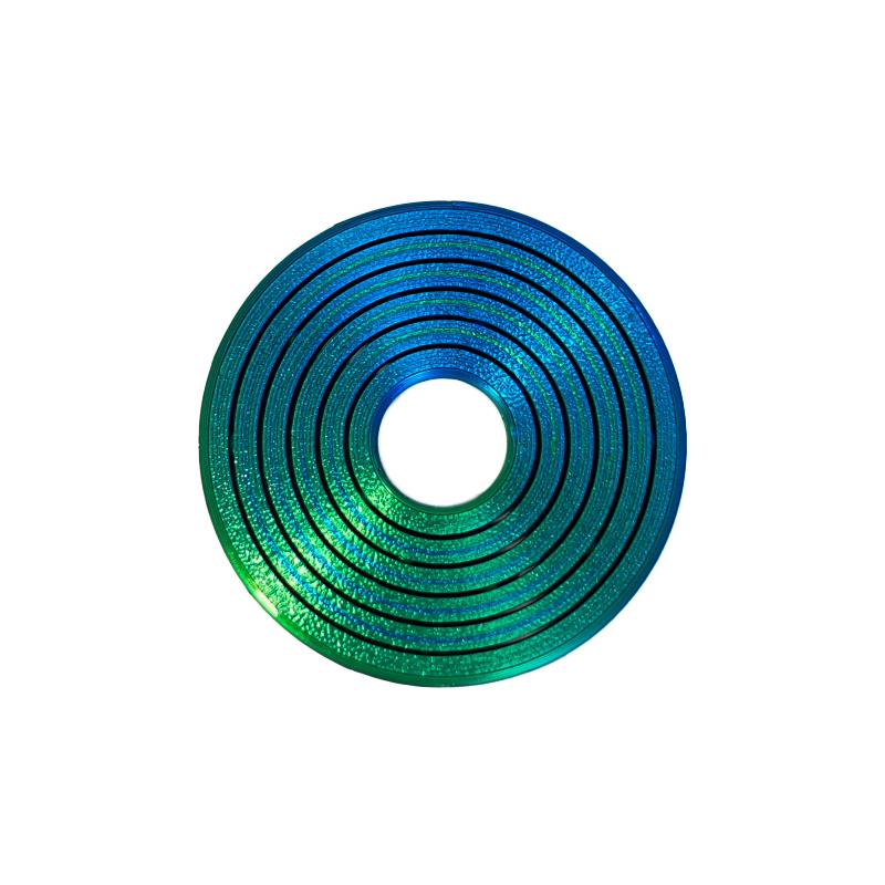 3D Printed PLA Hex Ring Colorful Rotating Fashionable Ornament for Everyday Wear