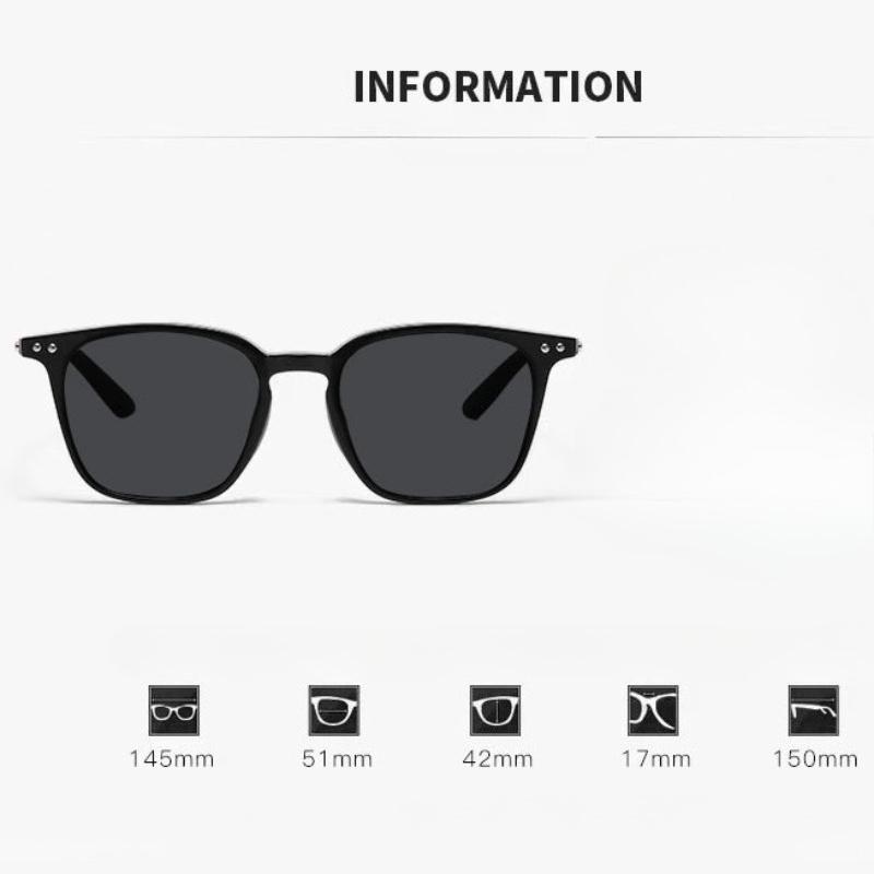 New Fashion Trendy Square Large Frame Anti-UV Myopia Sunglasses Outdoor Classic Driving High Quality Near Sight Eyewear Unisex