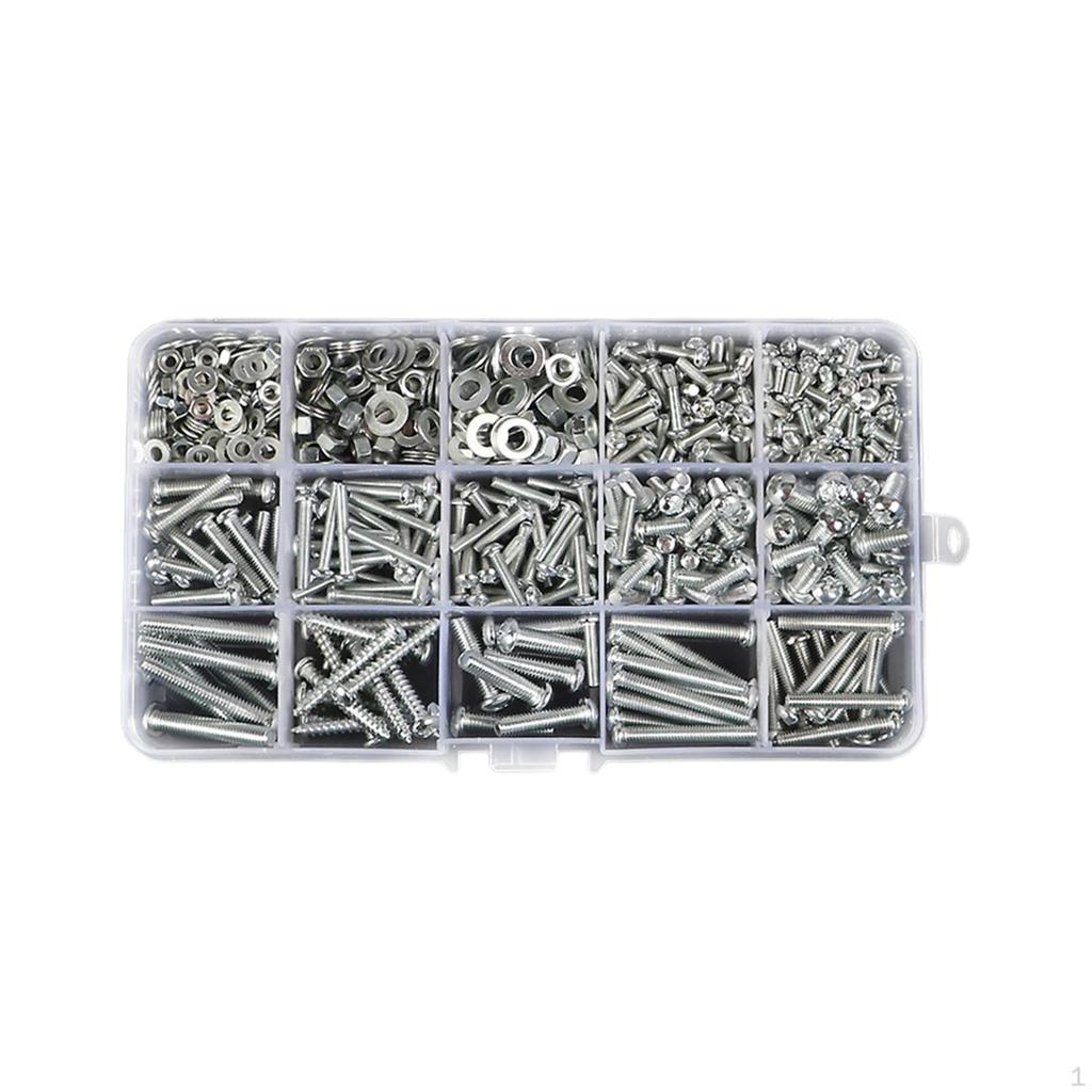 Verschiedene Schrauben Set Hardware Mehrzweck Rutschfeste Reparatur Werkzeug Selbstschneidende für Schrank