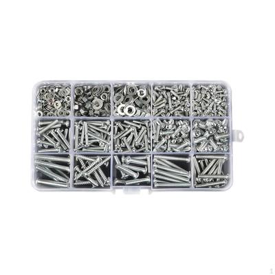 Assorted Screws Set Hardware Multipurpose Nonslip Repair Tool Self Tapping for Cabinet