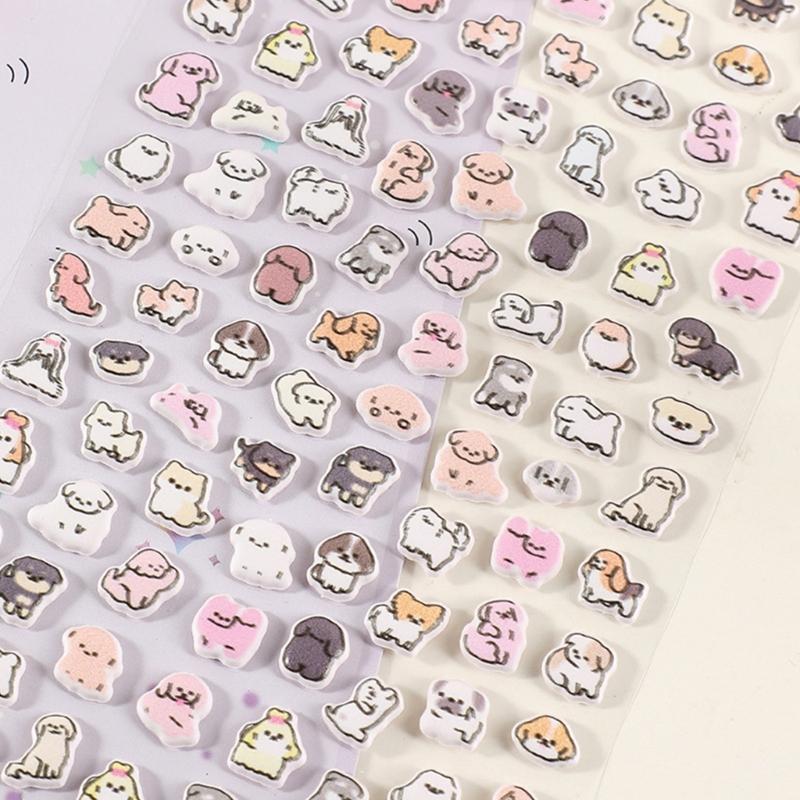 Animal Sticker Decorative Foam Sticker for Art Craft Scrapbooking Journals Phone Case Water Bottle Children Rewarding