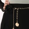 Pearl Body Chain All-match Women Waist Chain Punk Camellia Waist Chain  Girl