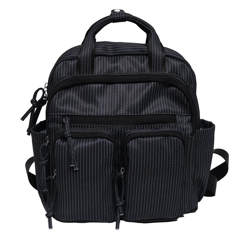 Schoolbag Casual Style Multi-Pocket Backpack Young Women Large Capacity Versatile Commuter Student Class School Bag Travel Backpack