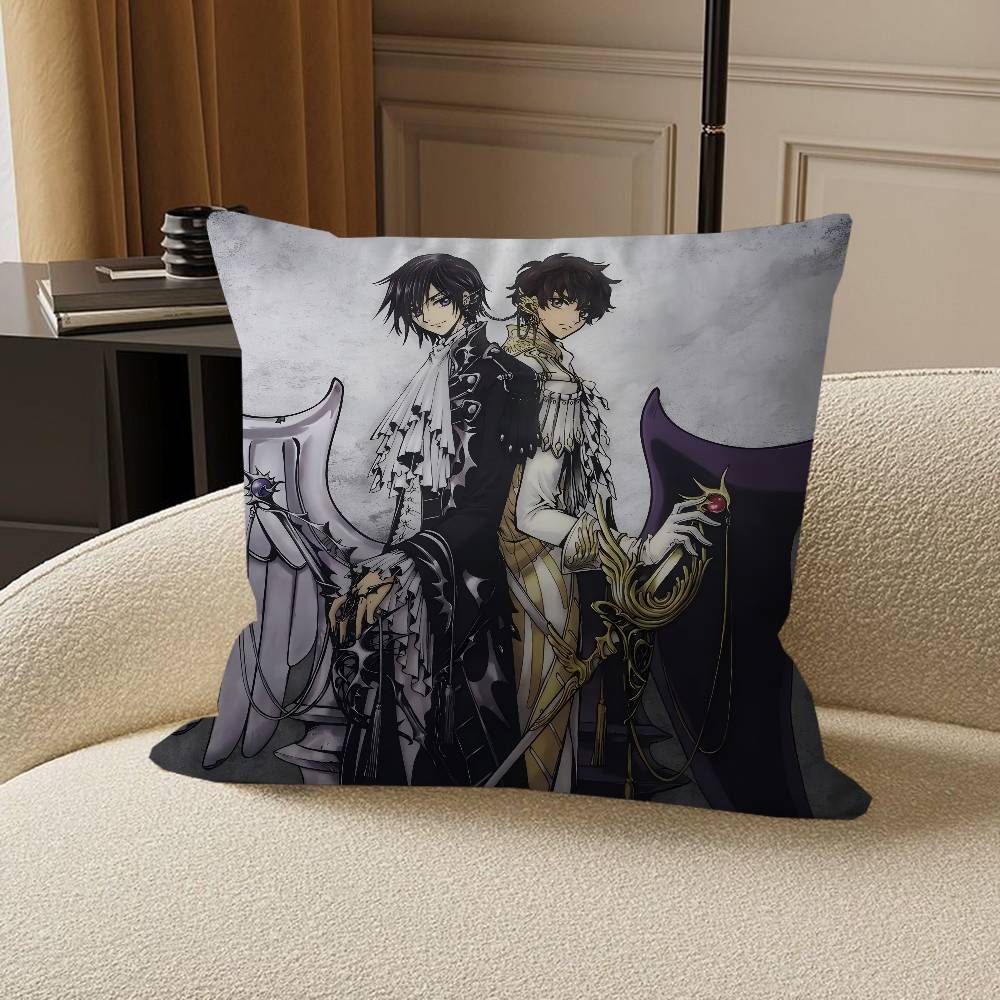 Anime C-Code Geass Lelouch Stitch Lucky Dragon Pillow Cover Sofa Cushion Cover Home Room Decoration Children Gift