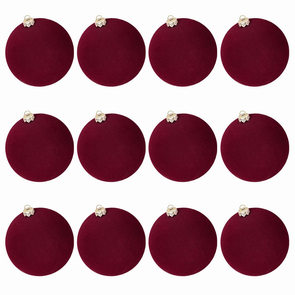 

Christmas Decoration 6*6*6cm Velvet Christmas Ornaments Rich Texture Christmas Decor Holiday Ornaments Hanging Loop Design