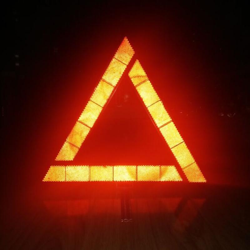 Folding Reflective Emergency Warning Triangle Sign
