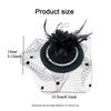 New Elegant Bridal Headwear Vintage Pearl Flower Wedding Veil Hat Temperament Mesh Pillbox Hats For Women