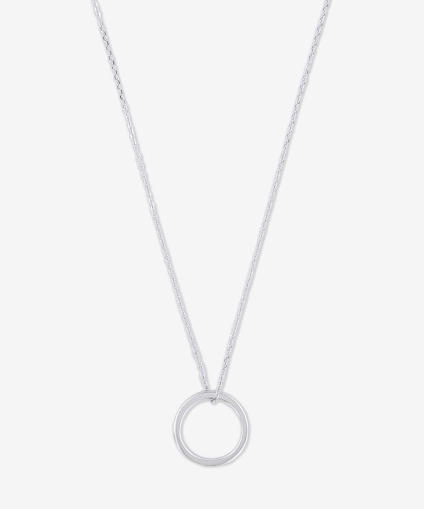 Maison Margiela Logo Reference Ring 3Mm Necklace - Silver / Sm1Uu0066P8865102