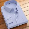 Men's Striped Long Sleeve Shirts Autumn Anti-wrinkle Business Shirt Fashion Casual Comfortable Breathe Slim Fit Shirts
