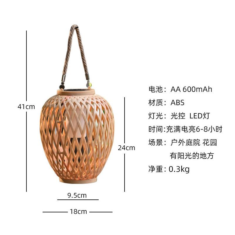 

Новый китайский стиль имитация бамбука солнечные фонарики дзен двор люстра садовые украшения подвесные светильники балкон планировка гостевой дом