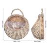 2Pcs Woven Hanging Planter Basket Wall Hanging Flower Basket Rustic Decorative Storage Organizer for Kitchen Bathroom Living