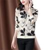 Women's Plus Size Floral Chiffon Jacket - Summer Long Sleeve, Zipper, Sun Protection