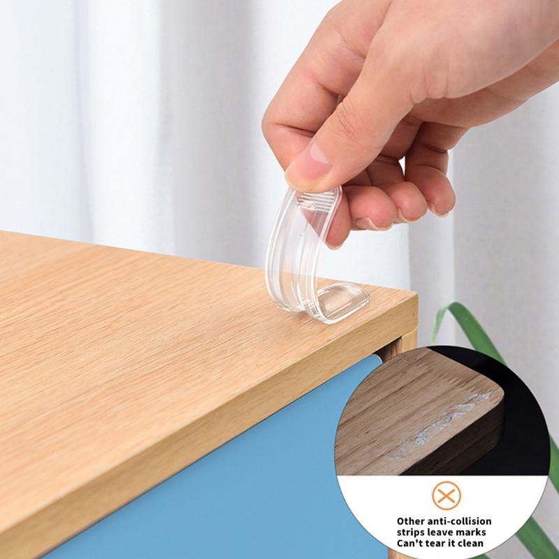 Flexible Silicone Furniture Protectors Featuring Effect Absorption Quiet Closing Cabinet Door Covers Home Security