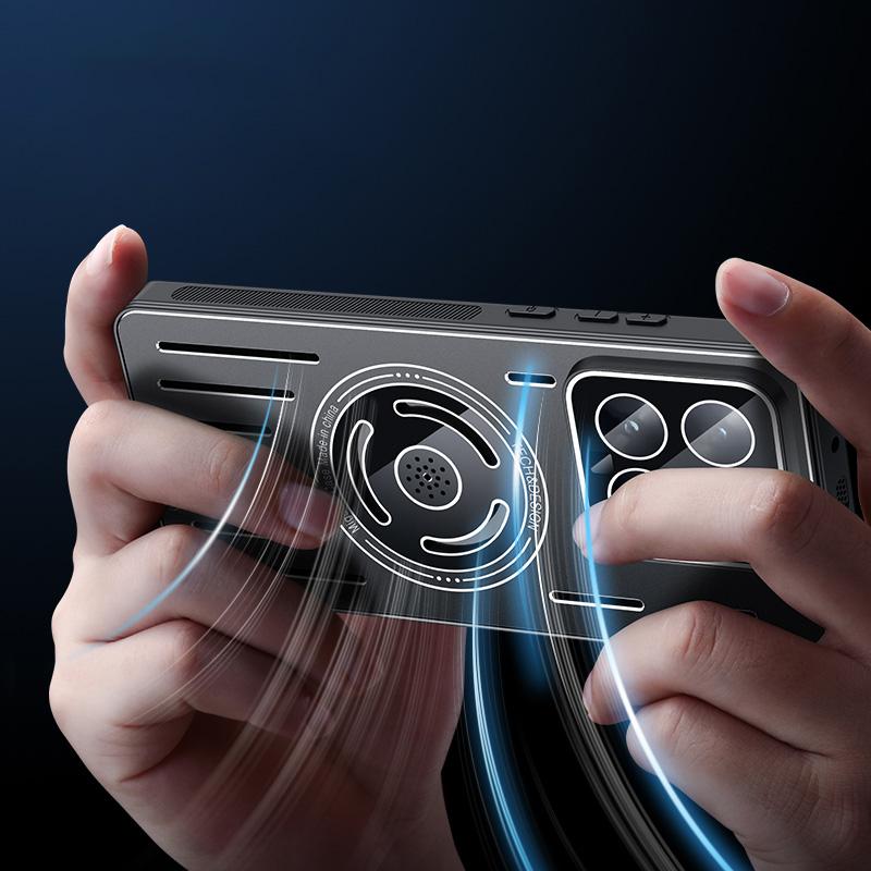 Für Xiaomi 14 Magnetische Hülle TPU+Metall Wärmeableitung Handyhülle mit PC-Linsenfolie