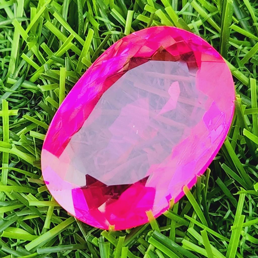 37x26 Mm Natural Flawless Ceylon Padparadscha Sapphire Oval Cut Gemstone
