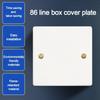 10pcs/set 86 Type Concealed Box Cover Easy Installation Blank Cover Panel  Home Decoration