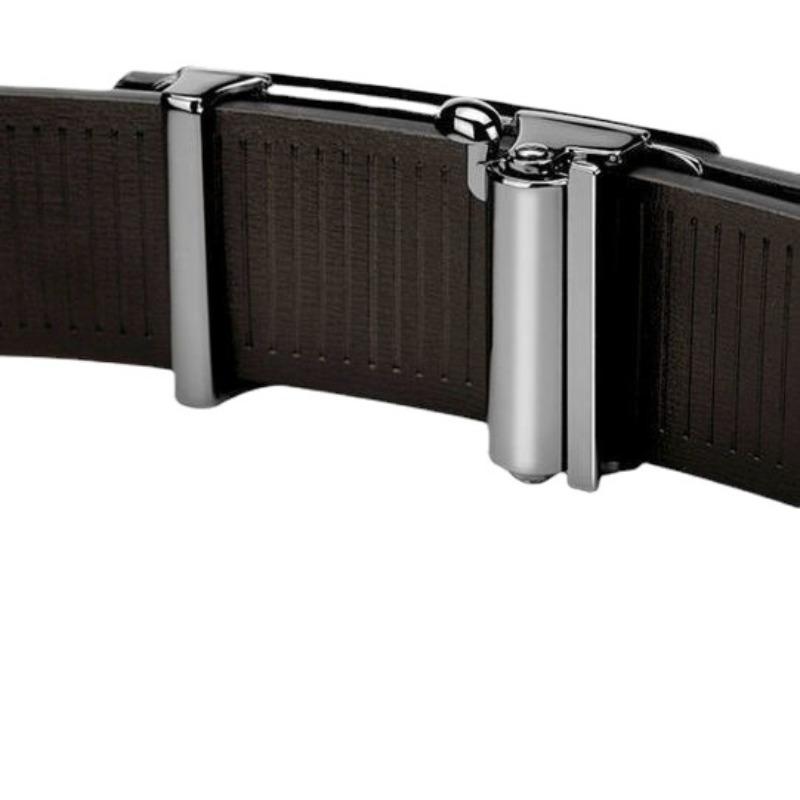 Men's Belt  Fashionable Casual Automatic Buckle Belt  Young People's Personalized Trendy Inner Wear Cowhide Belt  Trendy