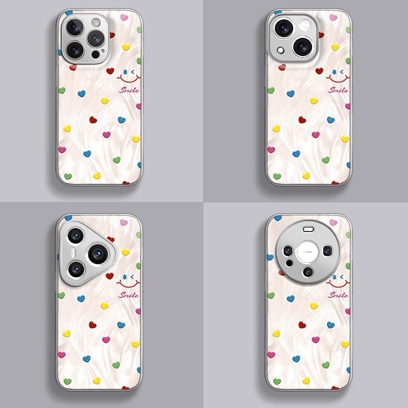 Polka Dot Smiley Face for Apple 17 Promax Cartoon Female Model for IPhone Mobile Phone Case 16 New Model 15 Hydrogel Shell