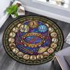 Musical Harmony Glass Round Area Rug Under Office Chairs Bedroom Living Room Home Decor