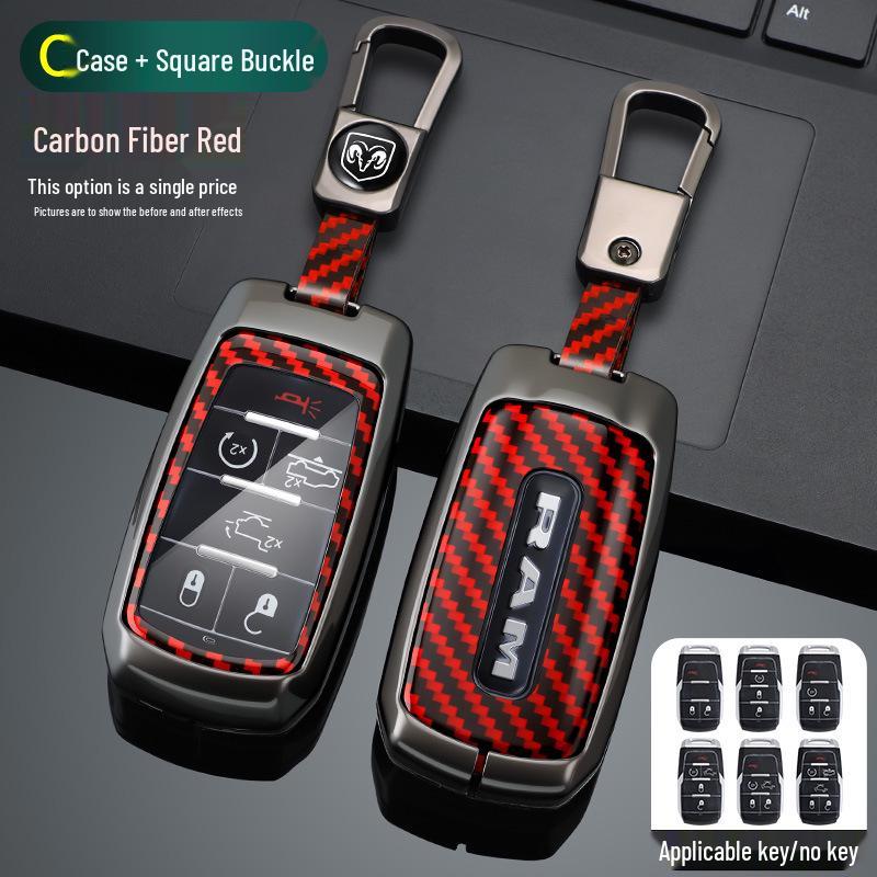 Full-Cover Key Shell for Dodge Journey, RAM 1500/2500/3000, Chrysler