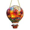 Hot Air Balloon Sun Catcher Acrylic Wall Mount Multicolored Decors Indoor Window Decoration Art Ornaments For Home Car