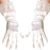 Guanti Bianchi da Matrimonio Guanti Bianchi da Concerto Operistico Festa Costume Guanti Bianchi per Sposa e Damigelle Guanti da Donna