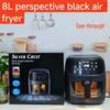 8L Smart Touch Air Fryer with Large Capacity for French Fries
