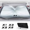Parasole parabrezza anteriore per auto per BMW X1 X2 X3 X4 X5 X6 X7 G01 F10 F15 F49 F30 F85 G05 G08 F25 E84 E83 E71 E70