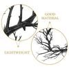 Halloween Wreath Black Twig Garland Fake Branch Decor Artificial Door Wreath Hanging Nament Front Door Garlands Festive Party