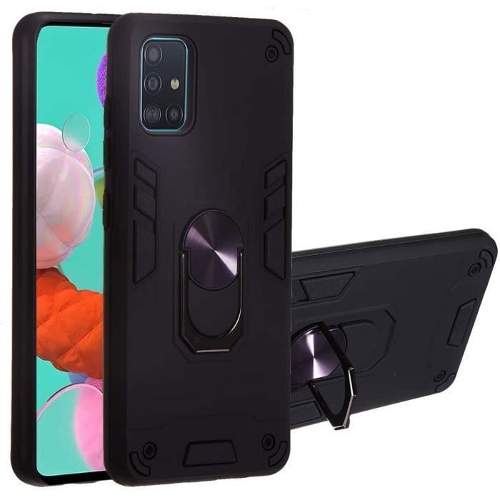 Coque - luffyshop - galaxy a51 - rotatif 360 degrés - silicone tpu + pc - double couche