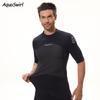 Mens Short Sleeve Wetsuit Snorkeling Surfing Swimming Quick Dry Neoprene Rash Guard Fall Winter