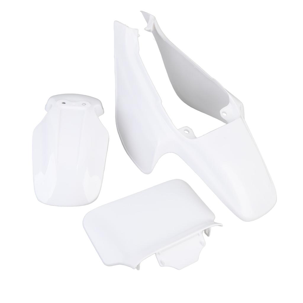 Plastic Mudguard Fairing Kit Pure White Front Mudguard Number Plate Body Panel Body Work Kit for Mini Pit Monkey Z50R