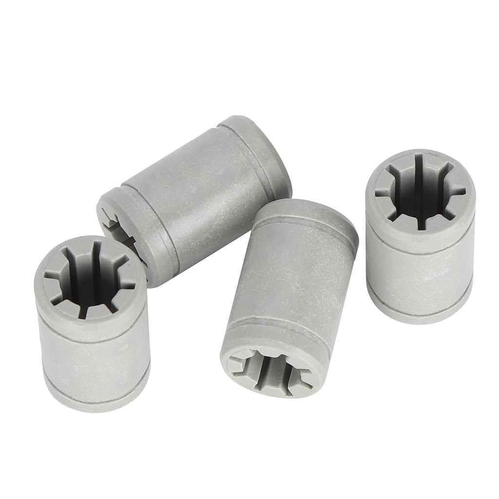 4pcs Bearing Shaft Gray Plastic LM8UU Solid Polymer Linear Bearing 3D Printer Parts Accessories for