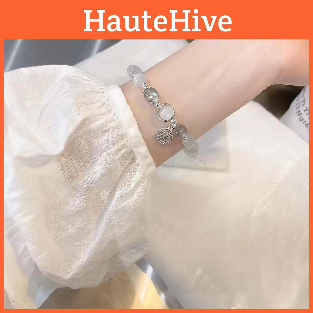 Stylish Cat's Eye Crystal Bracelet For Women Trendy Geometric Fashion Gift