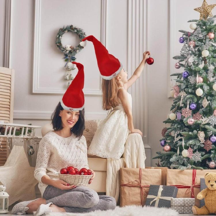 2 PEÇAS Chapéu de Natal Ativado por Movimento para Festival Acessórios de Entretenimento Musical Design de Balanço Automático para Decorações de Festa